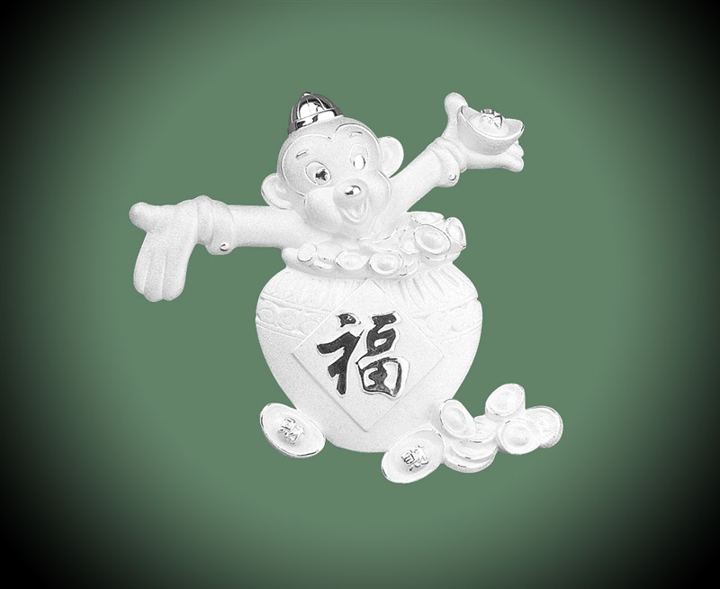 福猴康泰，純銀25克